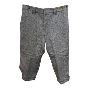 Vintage Woolrich Grey Knickers Equestrian Pants Wool 29x17.5  Cropped